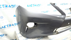 Bare front bumper Lexus RX350 RX450h 13-15 rest, for parking sensors, graphite, crack, broken fasteners