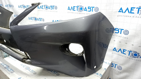 Bare front bumper Lexus RX350 RX450h 13-15 rest, for parking sensors, graphite, crack, broken fasteners