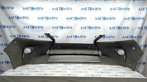 Bare front bumper Lexus RX350 RX450h 13-15 rest, for parking sensors, graphite, crack, broken fasteners