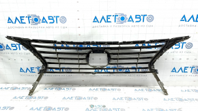Radiator grill grill Lexus RX350 RX450H 13-15 rest, sand on chrome