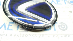 Radiator grill emblem grill Lexus RX450h 10-15 blue glass, sand