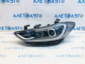 Headlight front left bare Hyundai Elantra AD 17-18 electric corrector, white reflector TYC