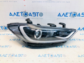 Headlight front right bare Hyundai Elantra AD 17-18 electric corrector, white reflector TYC