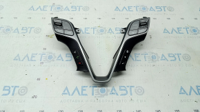 Steering wheel control buttons Hyundai Santa FE Sport 13-16 pre-rest, broken fasteners, scratches