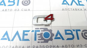 Emblem inscription Q4 trunk lid Alfa Romeo Giulia 17-