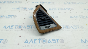 Front panel air duct deflector left Hyundai Santa FE Sport 13-18 with wood insert
