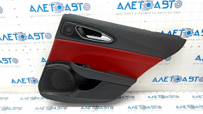 Door trim card rear right Alfa Romeo Giulia 17- leather black-red