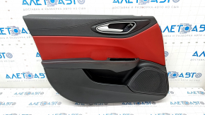 Door trim card front left Alfa Romeo Giulia 17- leather black-red