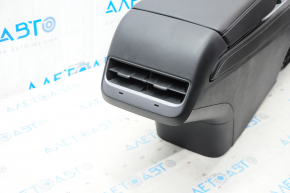 Console center armrest and cup holders Tesla Model 3 21- leather black, without wiring, scratch