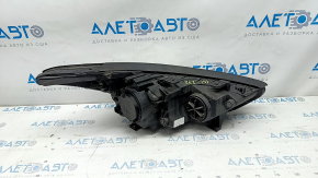 Headlight front left Hyundai Santa FE Sport 13-16 prerest, sport, halogen, peeling varnish, sand