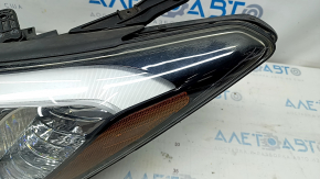 Headlight front left Hyundai Santa FE Sport 13-16 prerest, sport, halogen, peeling varnish, sand