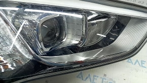 Headlight front right Hyundai Santa FE Sport 13-16 prerest, sport, halogen, peeling varnish, sand