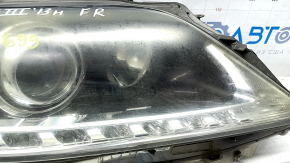 Front right headlight complete Lexus RX350 RX450h 13-15 rest, xenon, for polishing, broken fasteners