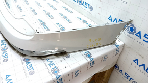 Rear bumper bare upper part Audi Q7 16- white, scratches