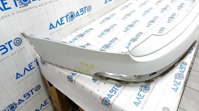 Rear bumper bare upper part Audi Q7 16- white, scratches