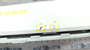 Rear bumper bare upper part Audi Q7 16- white, scratches