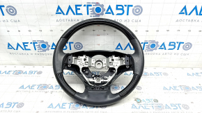 Naked steering wheel Lexus RX350 RX450h 13-15 rest leather, black with wood, scratches
