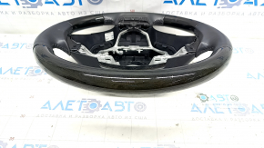 Naked steering wheel Lexus RX350 RX450h 13-15 rest leather, black with wood, scratches
