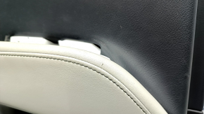 Door trim card rear left Lexus RX350 RX450h 10-15 black with black insert leather, armrest gray leather type 2, butts