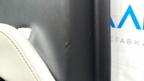 Door trim card rear left Lexus RX350 RX450h 10-15 black with black insert leather, armrest gray leather type 2, butts