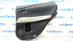 Door trim card rear right Lexus RX350 RX450h 10-15 black with black insert leather, armrest gray leather type 2