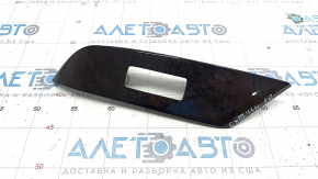 Front right window lift control trim Lexus RX350 RX450h 10-15 dark wood, broken mount