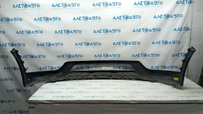 Front bumper bare Hyundai Santa FE Sport 13-16 usa prerest, lower part, structure, broken fastening, pressed, scratches, cracks