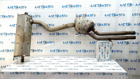 Muffler rear part with barrel Audi Q7 16- 3.0T rusty