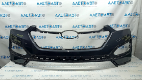 Front bumper bare Hyundai Santa FE Sport 13-16 usa prerest, upper part, graphite