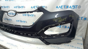 Front bumper bare Hyundai Santa FE Sport 13-16 usa prerest, upper part, graphite