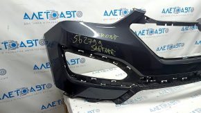 Front bumper bare Hyundai Santa FE Sport 13-16 usa prerest, upper part, graphite