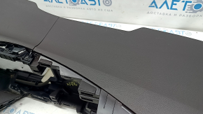 Central console with armrest Hyundai Santa FE Sport 13-16 pre-rest, dark brown, scratches