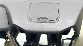 Dashboard front panel without AIRBAG Hyundai Santa FE Sport 13-18 dark brown with beige insert, scratches