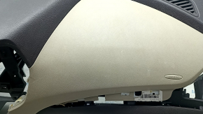 Dashboard front panel without AIRBAG Hyundai Santa FE Sport 13-18 dark brown with beige insert, scratches