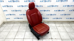 Passenger seat Alfa Romeo Giulia 17-18 with airbag, electric, heated, red leather, microcracks