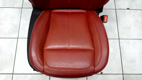 Passenger seat Alfa Romeo Giulia 17-18 with airbag, electric, heated, red leather, microcracks
