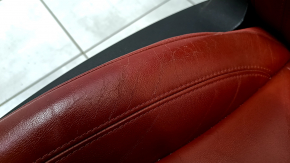 Passenger seat Alfa Romeo Giulia 17-18 with airbag, electric, heated, red leather, microcracks