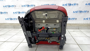 Passenger seat Alfa Romeo Giulia 17-18 with airbag, electric, heated, red leather, microcracks