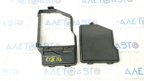 Lexus RX450h 13-15 underhood fuse box cover complete 2 parts