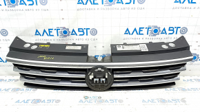 Radiator grill VW Tiguan 18- without emblem, under radar cruise, sand