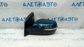 Side mirror left Ford Edge 19- 9 pins, green, BSM, turn signal, backlight, peeled mirror element