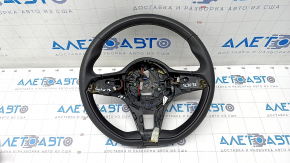 Steering wheel naked Alfa Romeo Giulia 17-18 leather black with heating