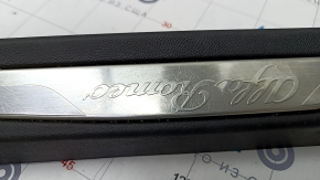Door sill trim front right Alfa Romeo Giulia 17- black with chrome insert, scratches
