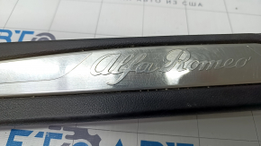 Door sill trim front left Alfa Romeo Giulia 17- black with chrome insert, scratches