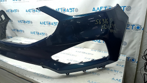Front bumper bare Ford Edge 19 - without parking sensors, green, pressed, scratches