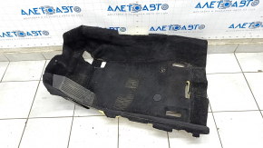Floor covering front left Alfa Romeo Giulia 17-21 black with black footrest, dry cleanable