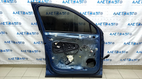 Door assembly front left VW Tiguan 18- blue LD5L, chrome molding, butts