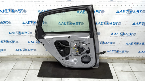 Door assembly rear left Audi A4 B9 17-19 silver LZ7G, keyless, scratches on molding, bump