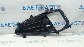 Front bumper grille left Ford Edge 19 - under fog lights, with chrome molding, sand, broken fastener
