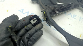 Front bumper grille left Ford Edge 19 - under fog lights, with chrome molding, sand, broken fastener